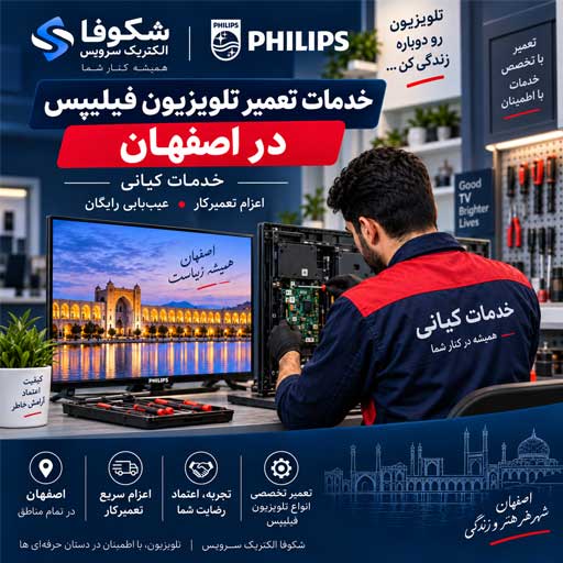 نمایندگی رسمی تعمیر تلویزیون فیلپس در اصفهان | خدمات کیانی